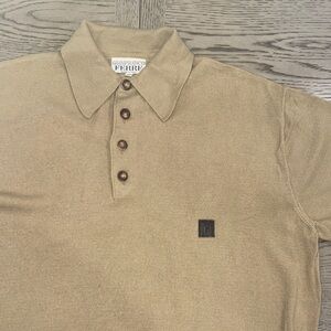 Gianfranco Ferre Tan Polo Sweater Classic Knit